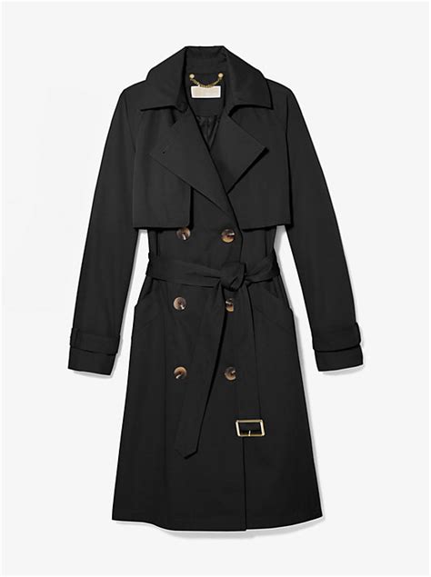 michael kors military trehcncoat|Cotton Blend Trench Coat .